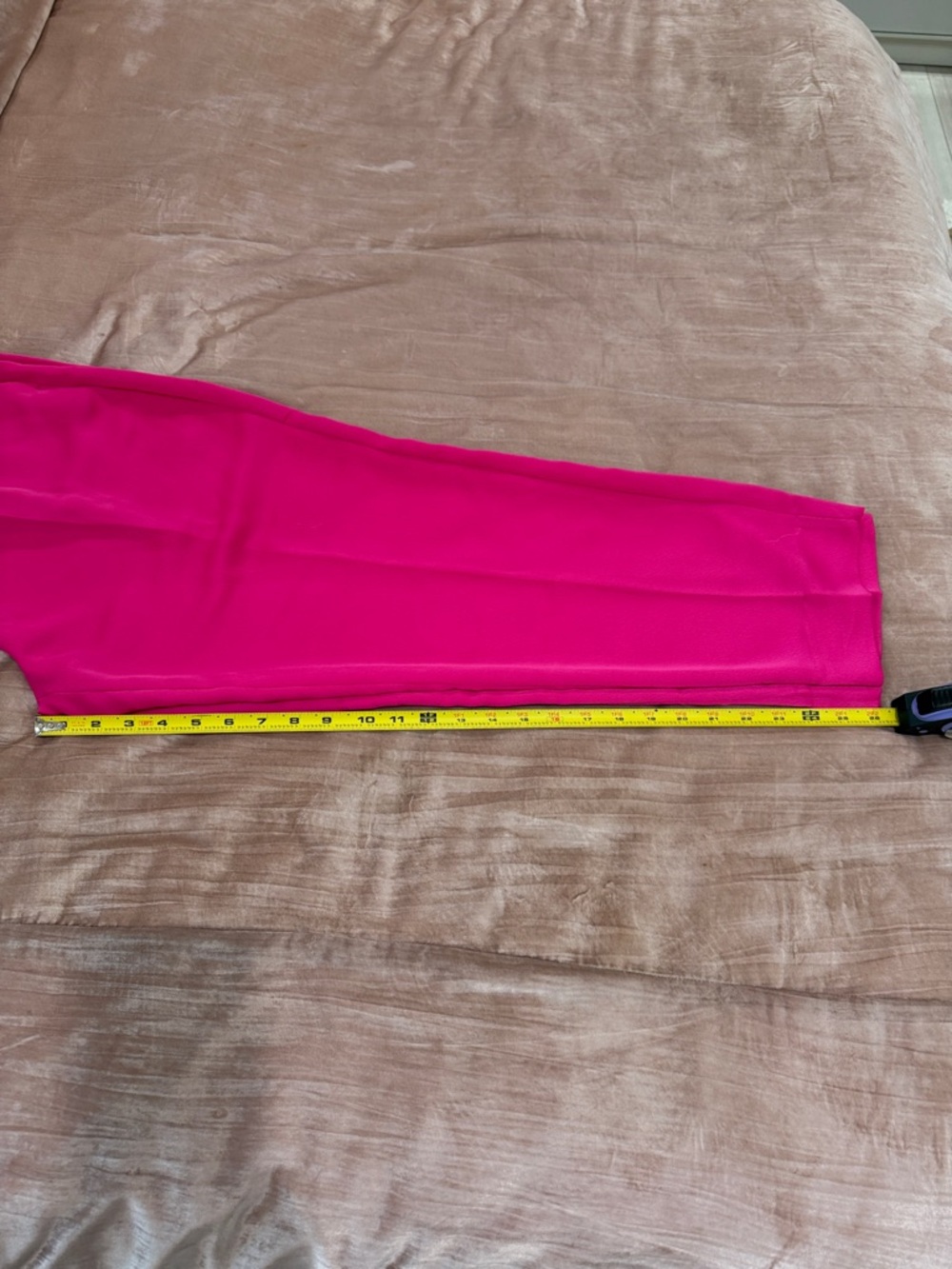 Banana Republic Hot pink Women's pull on satin style pleated Trousers - Picture 7 of 9